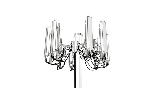 手机电信塔电池塔移动电讯塔视频