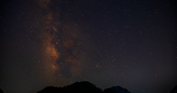 4k 延时唯美夜晚星空银河素材视频