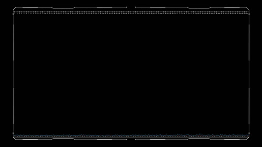 全息科技视频边框透明素材视频