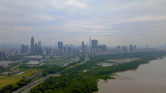 深圳城市CBD全景[环景]视频