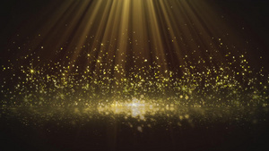金色粒子光效背景40秒视频