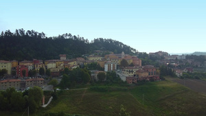 意大利境内托斯卡纳别墅的空中视图15秒视频