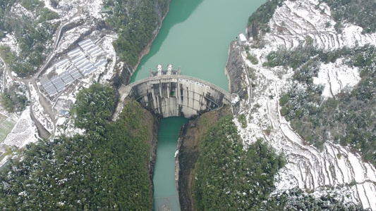 大山水库航拍视频