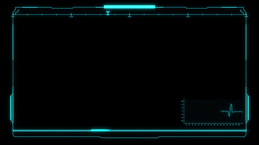 HUD科技信息面板边框视频