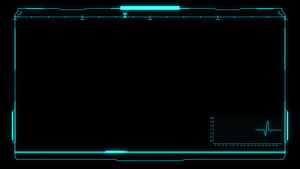 HUD科技信息面板边框10秒视频