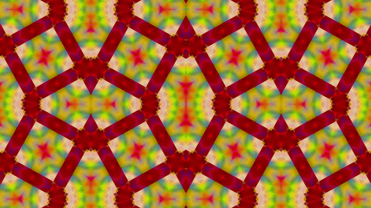带有几何模式的抽象红色和黄色背景视频