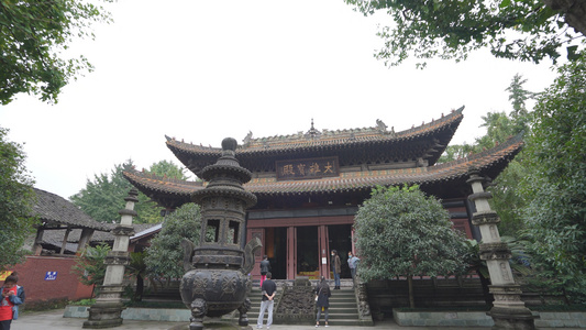 重庆磁器口宝轮寺文物古建筑群视频