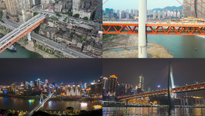 4K【城市宣传片】重庆大桥合集75秒视频