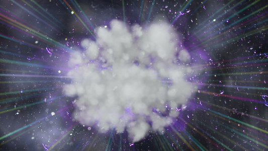 云抽象射线光4k视频