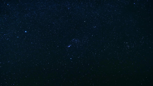 夜晚星空流星延时视频