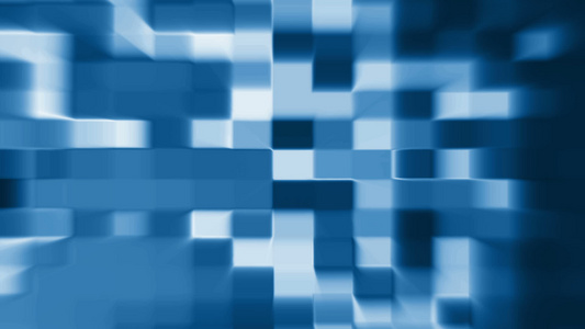 蓝色立方体的抽象背景视频