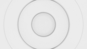 白色圆形动画的无缝循环抽象图案19秒视频