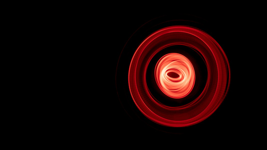 发光的抽象曲线红线彩色4k视频时间折叠视频