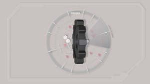 灰色抽象技术界面工具动画16秒视频