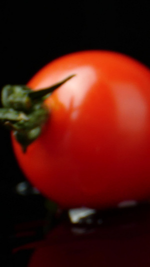 圣女果微观细节小番茄新鲜水果食材老蛙镜头13秒视频
