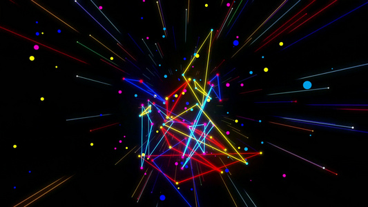粒子光线散射led背景视频
