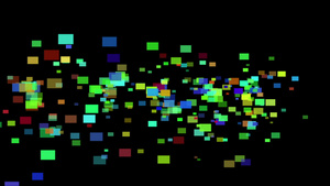 以矩形制作的彩色全几何背景动画21秒视频