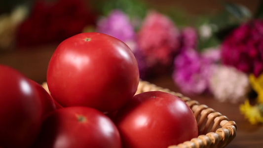夏季水果蔬果西红柿视频