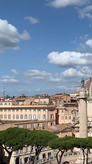 罗马城市建筑延时风光罗马古建筑24秒视频