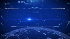 科技地球科技框背景40秒视频