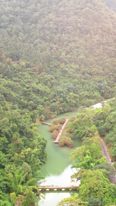 航拍贵州旅游圣地荔波小七孔景区自然风光大七孔视频