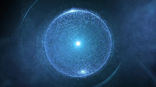粒子球体背景视频
