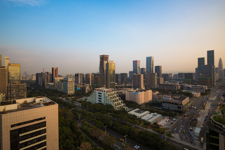 深圳南山科技园深南大道高新园区中兴大楼白转夜视频