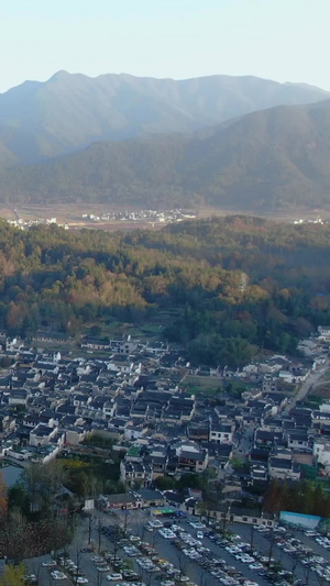 航拍5A级旅游景区安徽宏村全景视频安徽旅游102秒视频