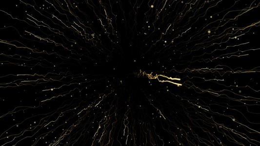 动态大气金色粒子流星爆炸透明背景视频元素视频