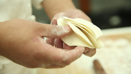 大厨包饺子揪剂子 视频