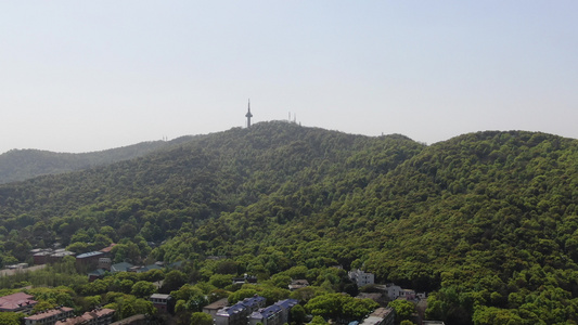 航拍湖南长沙岳麓山5A景区[旅游点]视频