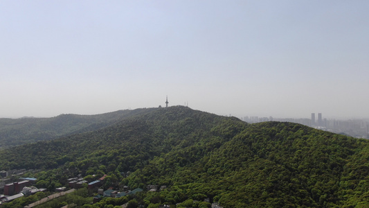 航拍湖南长沙岳麓山5A景区[旅游点]视频