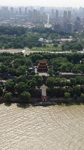 航拍湖南洞庭湖岳阳楼景区 视频