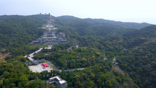 4K航拍佛山西樵山5A景区视频