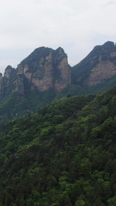 航拍自然风光高山峡谷森林  视频