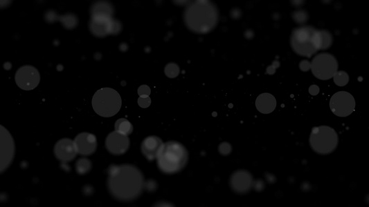 黑背景上圆形元素的表面分布于黑色背景上视频