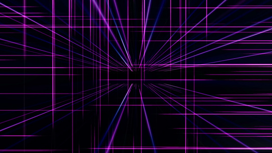 空间中的3d直线neon立方体视频