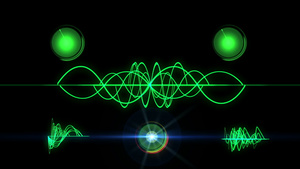 脉冲显波抽象监视器18秒视频