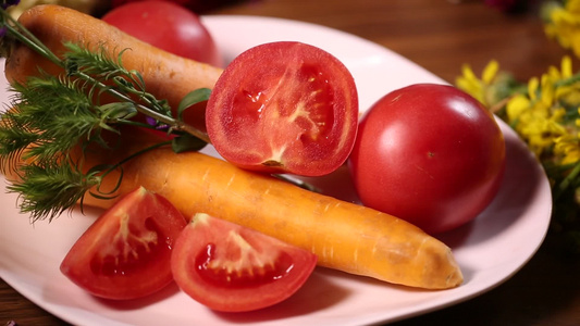 番茄红素胡萝卜素蔬菜 视频