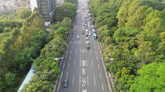 城市道路航拍视频