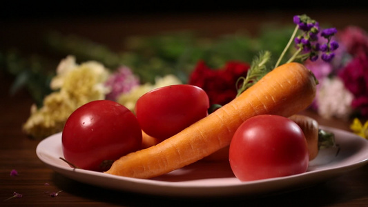番茄红素胡萝卜素蔬菜 视频