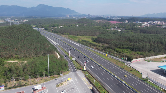 高速公路航拍视频