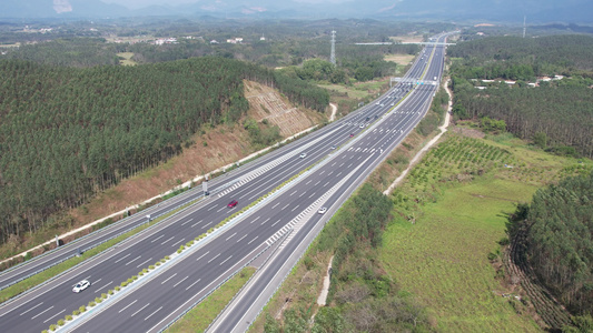 高速公路航拍视频