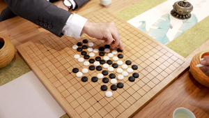 商务人士下棋特写10秒视频