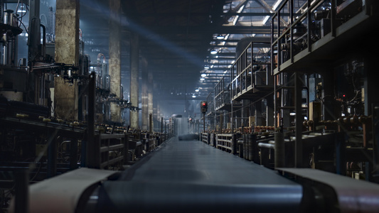 轮胎制造公司输送机移动橡胶生产工作理念视频