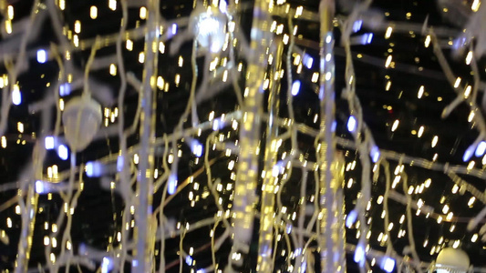 音乐节抽象背景带bokeh灯光视频