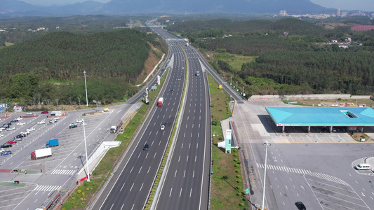 高速公路航拍视频