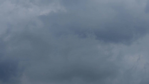 黑雨云白天在天空上飞快地移动时间流逝60秒视频