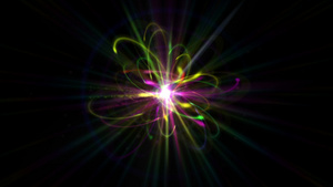 原子抽象粒子颜色16秒视频