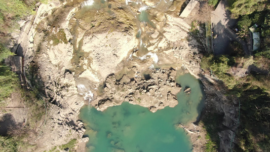 俯拍湖南湘西芙蓉镇4A景区视频